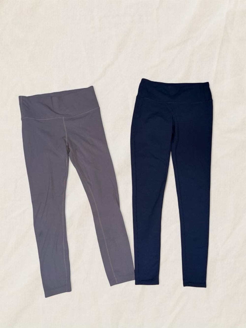 Athleta High-Waist Leggings Duo in Gray and Navy